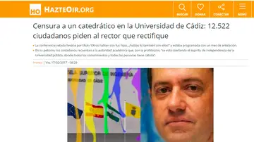 Hazte Oir, a favor de Jokin de Irala Hazte Oir, a favor de Jokin de Irala