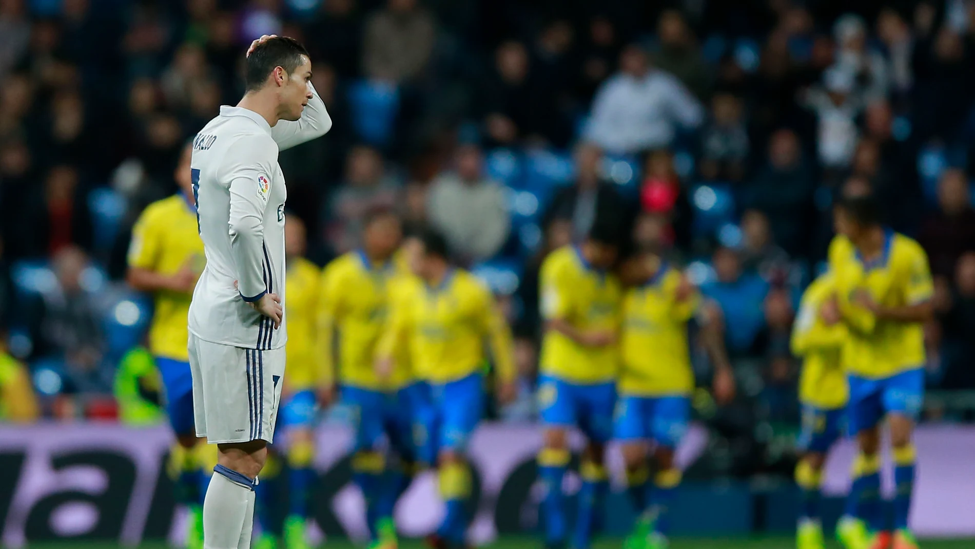 Cristiano se lamenta tras un gol de Las Palmas Cristiano se lamenta tras un gol de Las Palmas