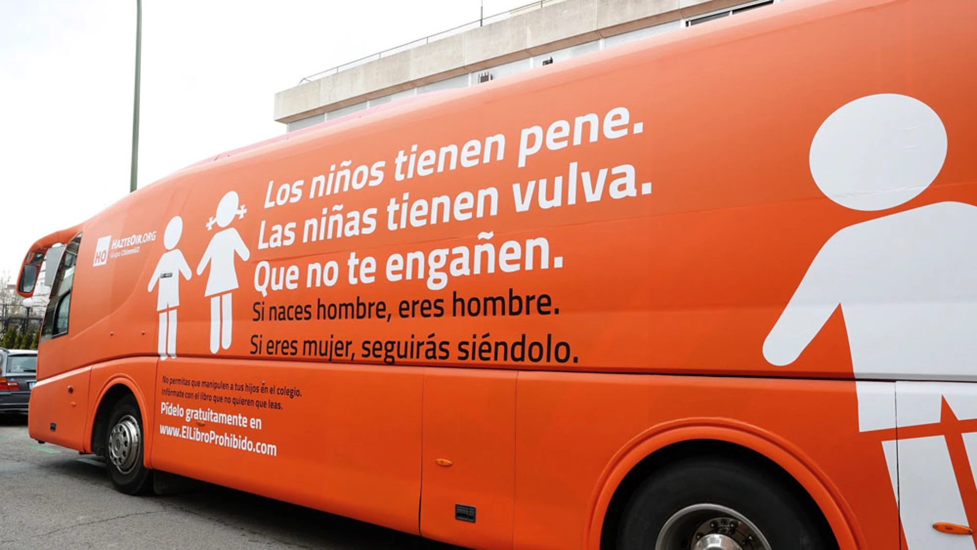 Autobús transfóbico de Hazte Oír Autobús transfóbico de Hazte Oír