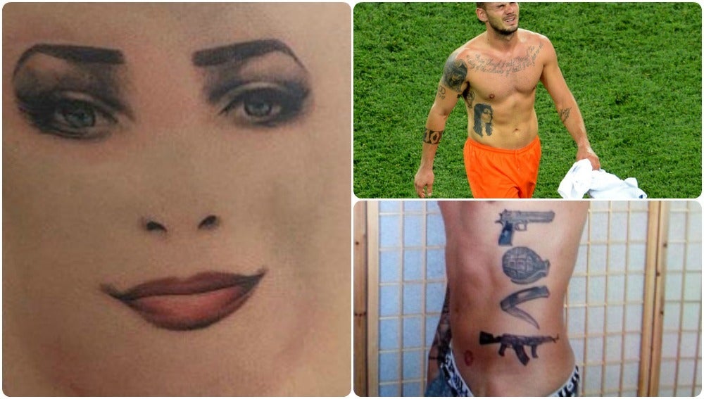 Los peores tatuajes en el mundo del fútbol