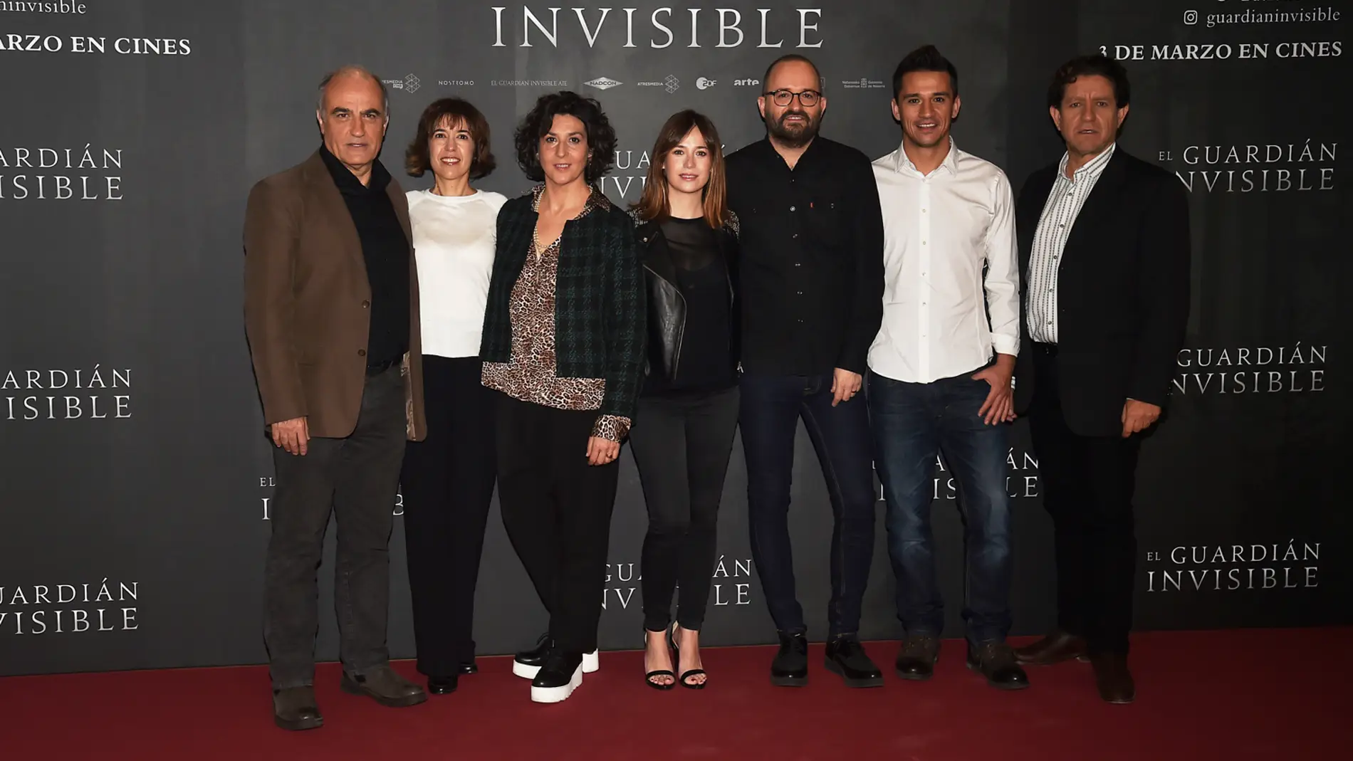 El equipo al completo de 'El Guardián Invisible'