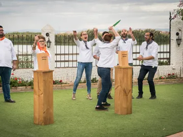 El equipo gris gana la prueba grupal gracias a su all i pebre El equipo gris gana la prueba grupal gracias a su all i pebre