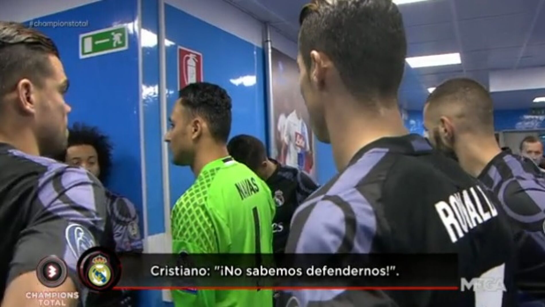 Cristiano Ronaldo, en el t&uacute;nel de San Paolo