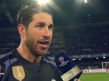 Frame 10.399722 de: Sergio Ramos: "¿La UEFA me ha quitado el doblete? No me jodas"