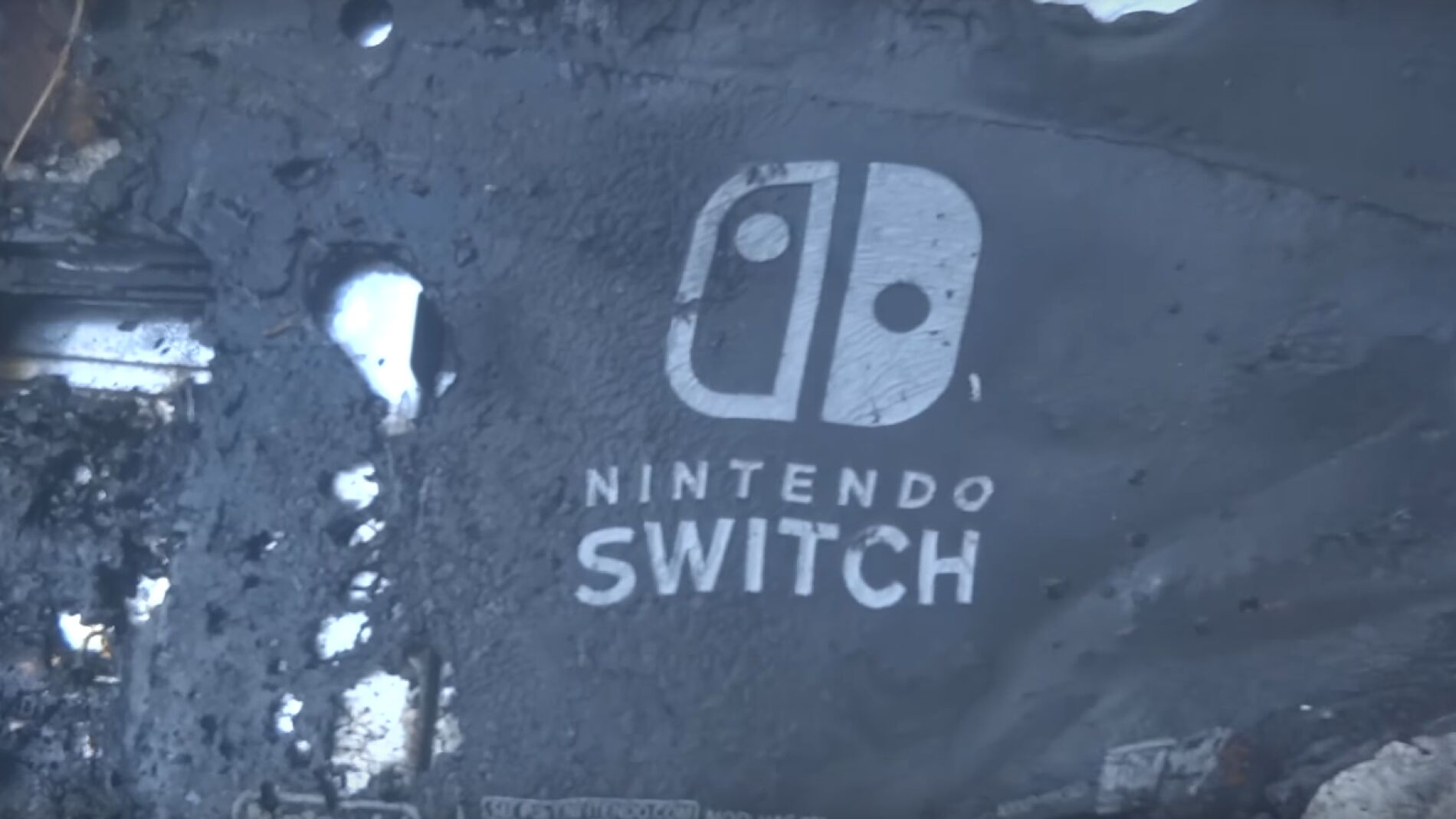 Nintendo Switch calcinada