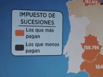 Mapa del impuesto de sucesiones Mapa del impuesto de sucesiones