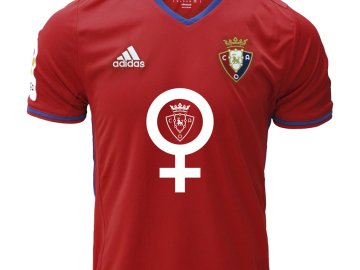 La camiseta del Osasuna con el símbolo femenino