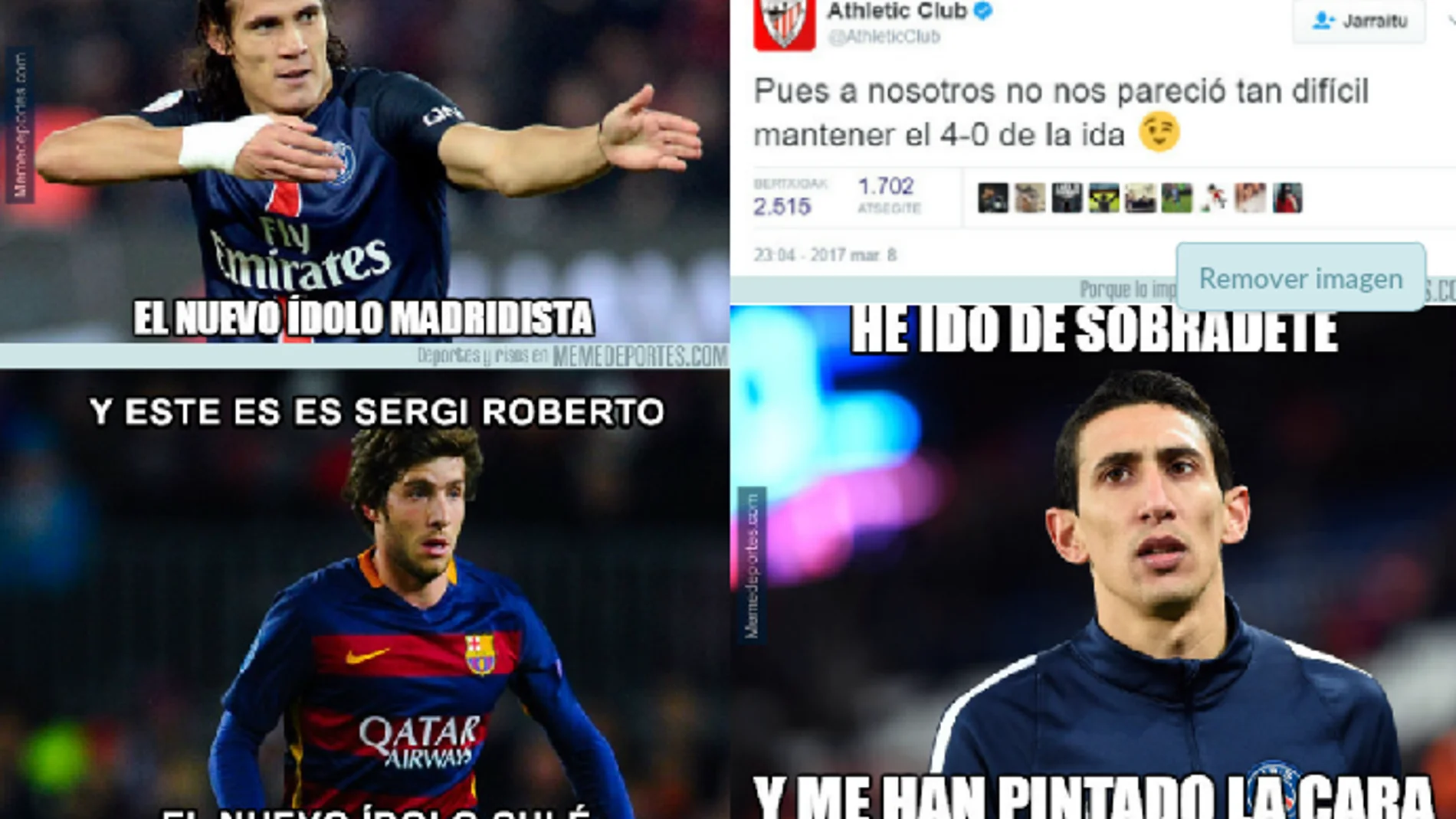 Memes del Barça-PSG