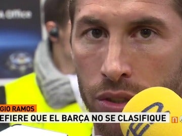 Frame 4.397869 de: Sergio Ramos: "Dormiré más tranquilo si eliminan al Barcelona"