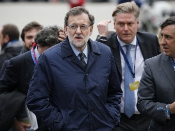Mariano Rajoy a su llegada a Bruselas Mariano Rajoy a su llegada a Bruselas