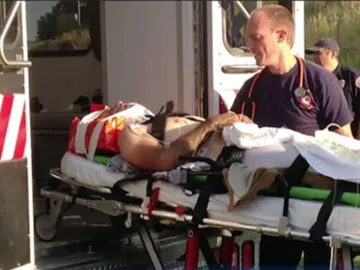 Stephen, tras el accidente Stephen, tras el accidente