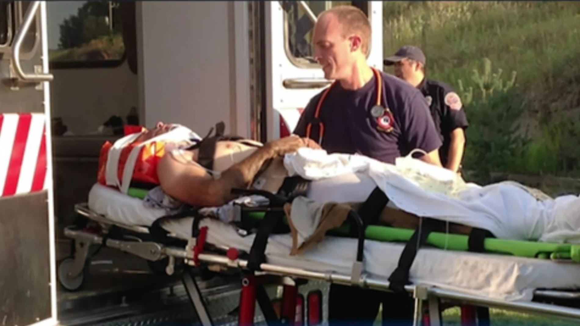 Stephen, tras el accidente Stephen, tras el accidente