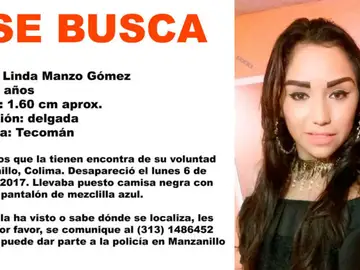 Linda Manzo Gómez, joven desaparecida en México Linda Manzo Gómez, joven desaparecida en México