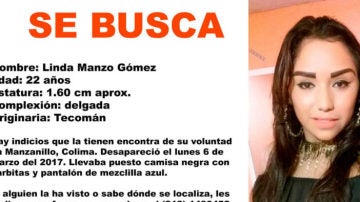Linda Manzo Gómez, joven desaparecida en México