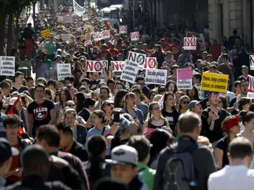 Manifestación en Madrid por la escuela pública Manifestación en Madrid por la escuela pública