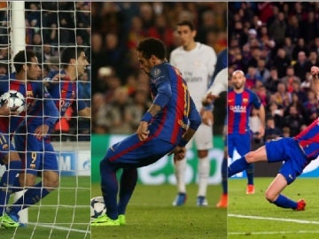 Los goles de Neymar y Sergi Roberto ante el PSG