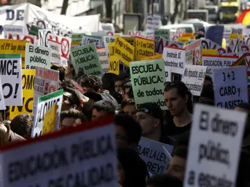 Manifestación convocada por el Sindicato de Estudiantes Manifestación convocada por el Sindicato de Estudiantes