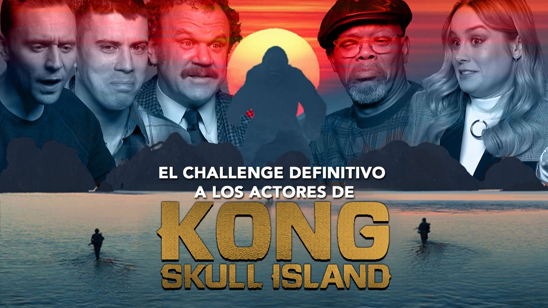 Challenge con el equipo de 'Kong: La Isla Calavera'