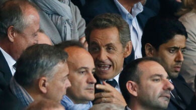 Sarkozy se encaró con unos aficionados en el Camp Nou tras gritar 