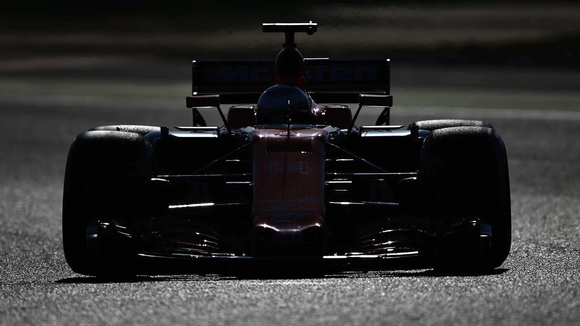 Fernando Alonso, rodando en el circuito de Montmeló