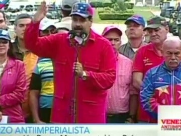 Frame 18.655987 de: Nicolás Maduro le pide a Trump en inglés que no se deje influir por la oposición venezolana