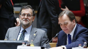 Mariano Rajoy junto al primer ministro sueco