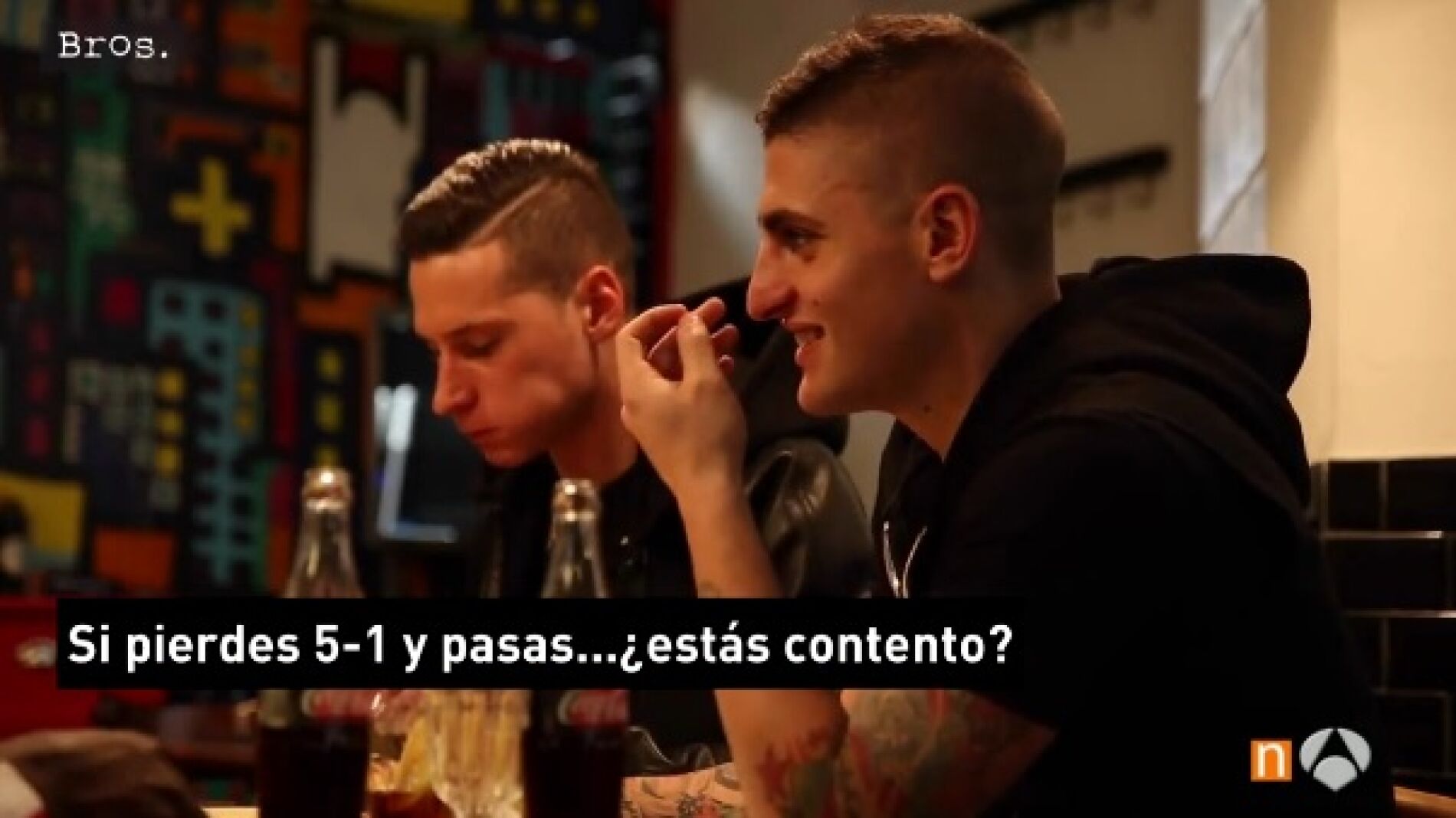 Verratti, en una pizzer&iacute;a en Par&iacute;s