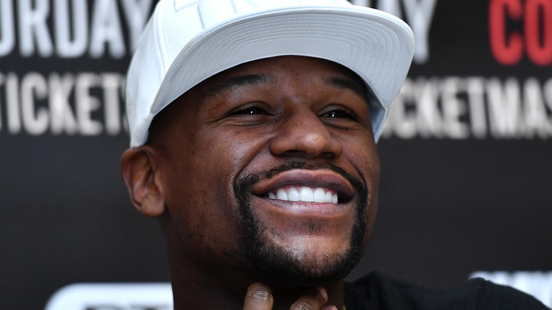 Mayweather, durante una rueda de prensa Mayweather, durante una rueda de prensa