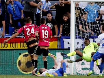 Feddal celebra su gol contra el Málaga