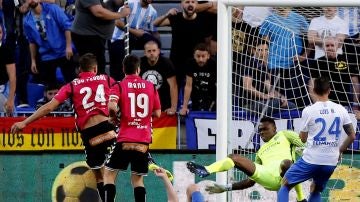 Feddal celebra su gol contra el Málaga