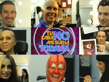La reacción de los concursantes durante el proceso de caracterización en la primera gala de 'Tu cara no me suena todavía' La reacción de los concursantes durante el proceso de caracterización en la primera gala de 'Tu cara no me suena todavía'