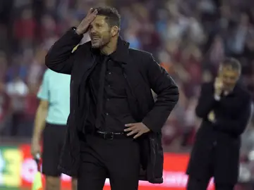 Simeone, en el Granada - Atlético Simeone, en el Granada - Atlético