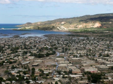 Vista general de Gonaives, la localidad de Haití en la ha tenido lugar el accidente