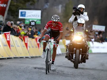 Alberto Contador, durante la París-Niza Alberto Contador, durante la París-Niza