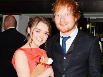 Maisie Williams y Ed Sheeran