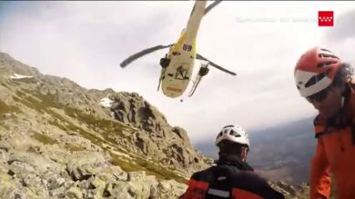 Rescatan a un menor accidentado en Navacerrada