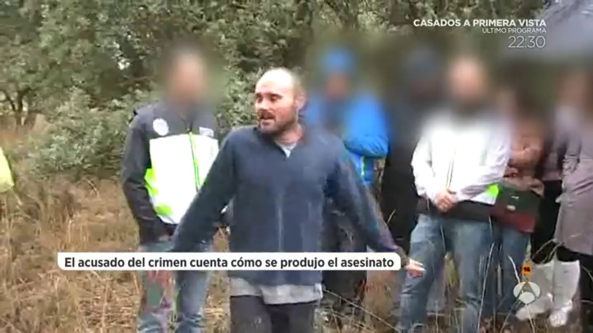 Frame 27.75 de: El acusado de asesinar a la peregrina americana reconstruye el crimen