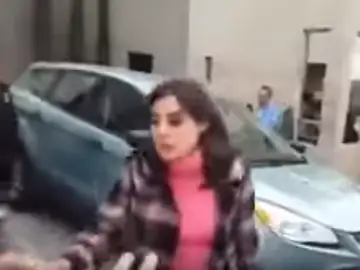 La mujer captada en vídeo La mujer captada en vídeo