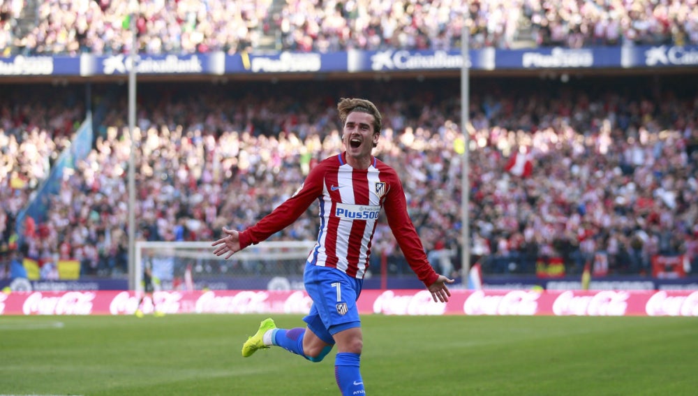 Griezmann celebra un gol