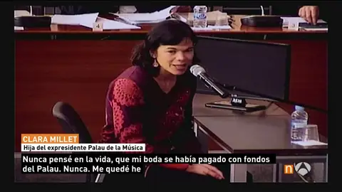 La hija de Millet La hija de Millet quiere que le pidan el dinero expoliado a los invitados a su boda
