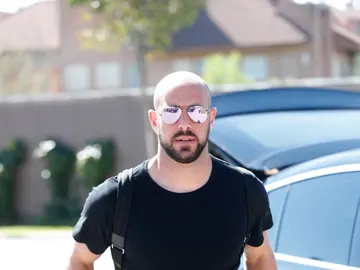 Pepe Reina, a su llegada a Las Rozas Pepe Reina, a su llegada a Las Rozas