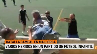 Vergonzosa pelea entre padres en un partido de infantiles en Mallorca