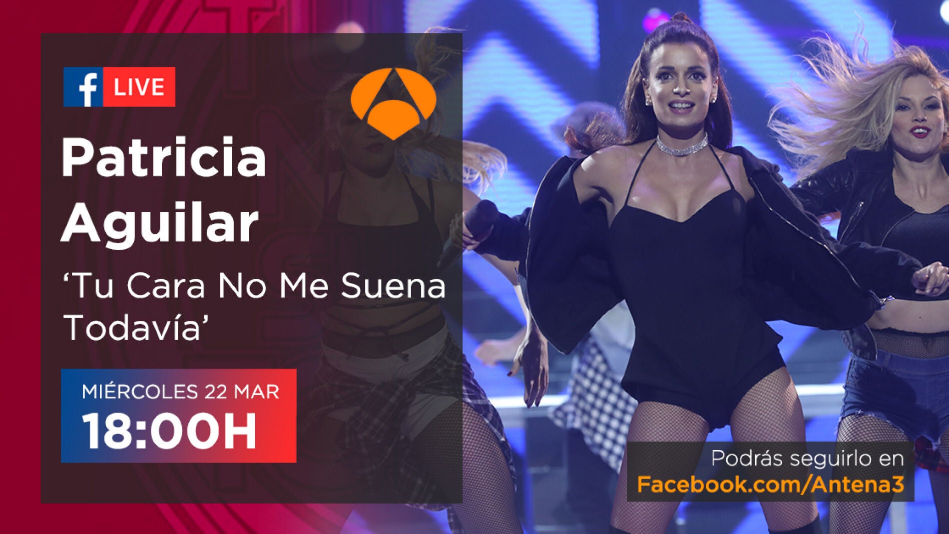 Patricia Aguilar tiene una cita con todos los seguidores de 'Tu cara no me suena todav&iacute;a' en Facebook Live 