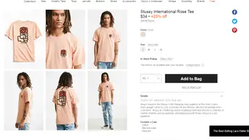 Camisetas con el puño y la rosa Camisetas con el puño y la rosa