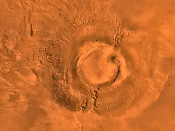 El volcán Arsua Mons de Marte El volcán Arsua Mons de Marte