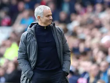 José Mourinho, durante un partido José Mourinho, durante un partido
