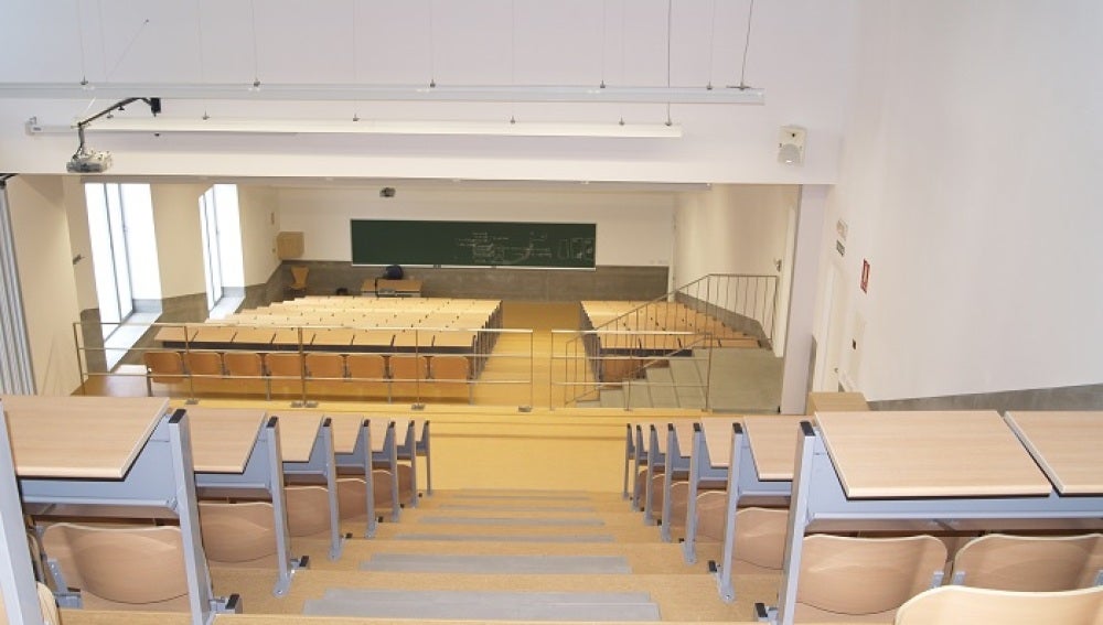 Aula de la Facultad de Comercio de Málaga