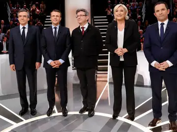 Los cinco candidatos favoritos en las presidenciales francesas Los cinco candidatos favoritos en las presidenciales francesas