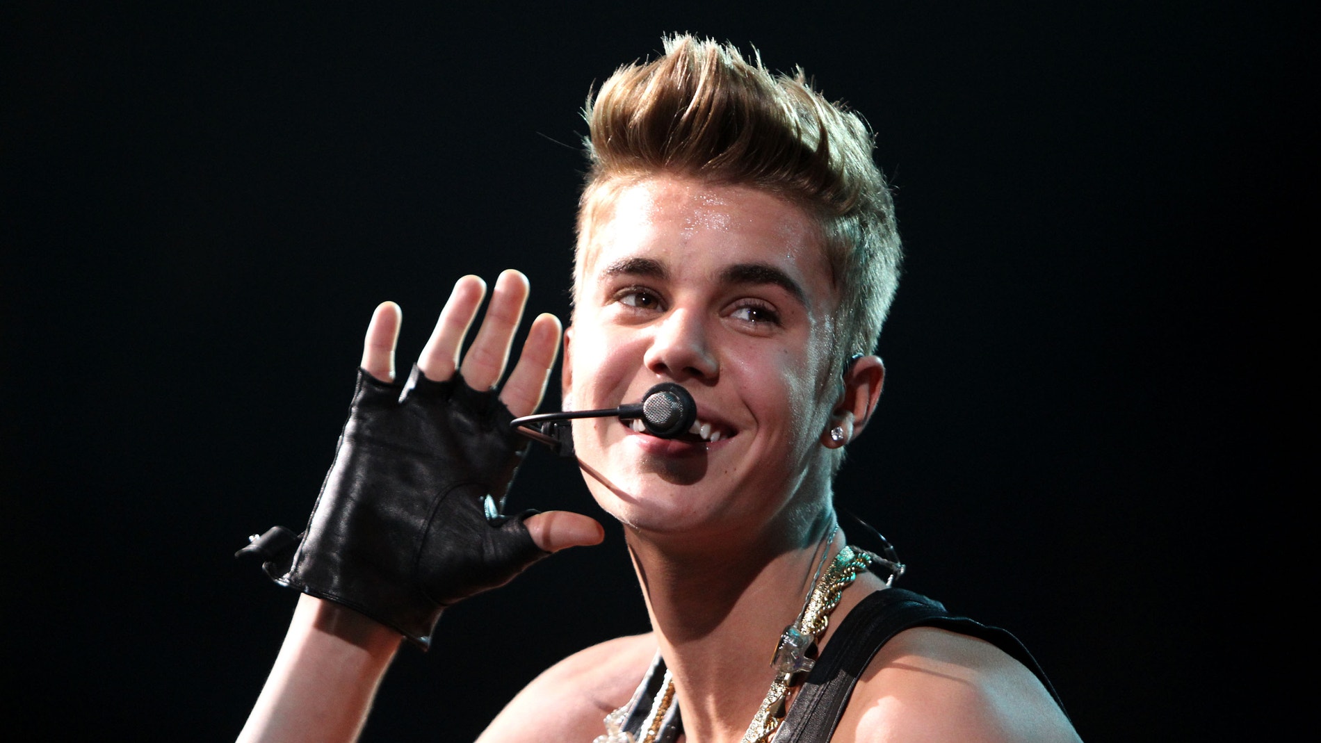 Justin Bieber en un concierto
