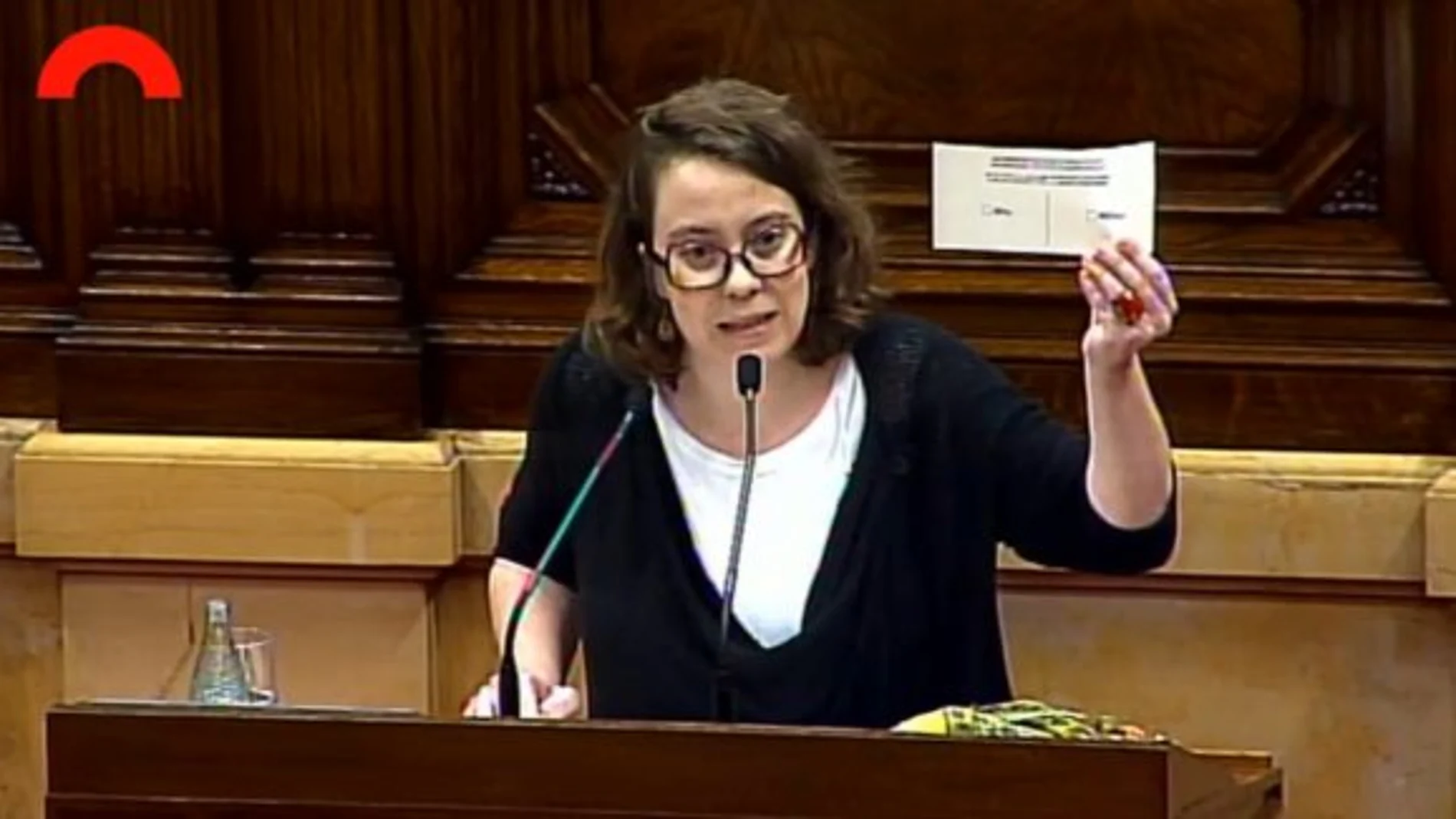 La diputada de la CUP Eulàlia Reguant La diputada de la CUP Eulàlia Reguant